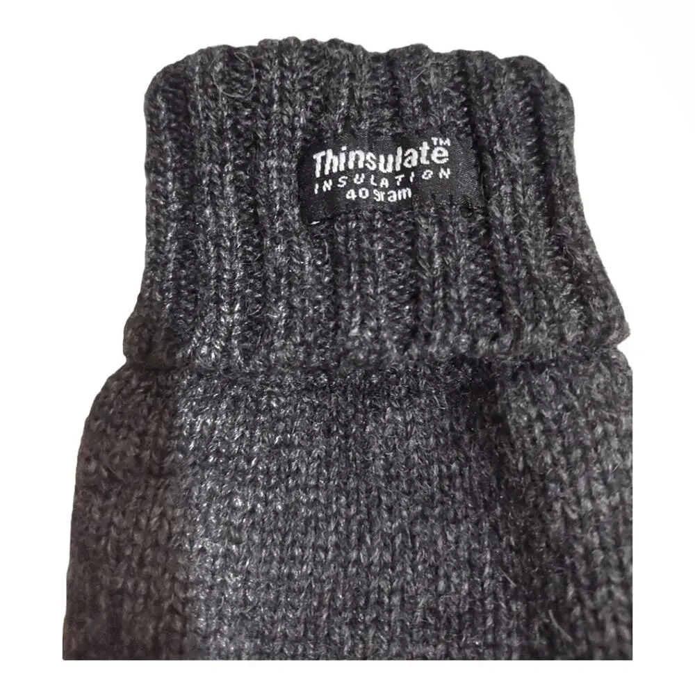 H&M Gray Thinsulate Cold Weather Gloves Size S/M Unisex Fall Winter Ski Wear